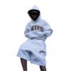 Leopard Print Letter Embroidery Street Casual Trousers Men And Women All-match Hoodie