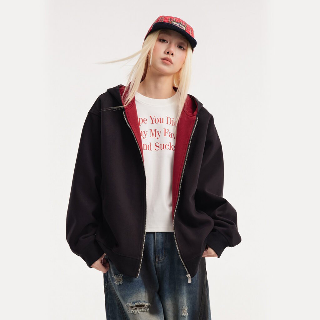Retro Cardigan Hoodie